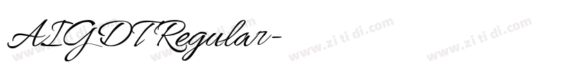 AIGDT Regular字体转换 AIGDT Regular字体转换